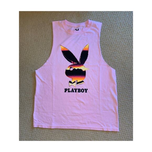 NWOT Tilly's Playboy Muscle Tee - Picture 1 of 2
